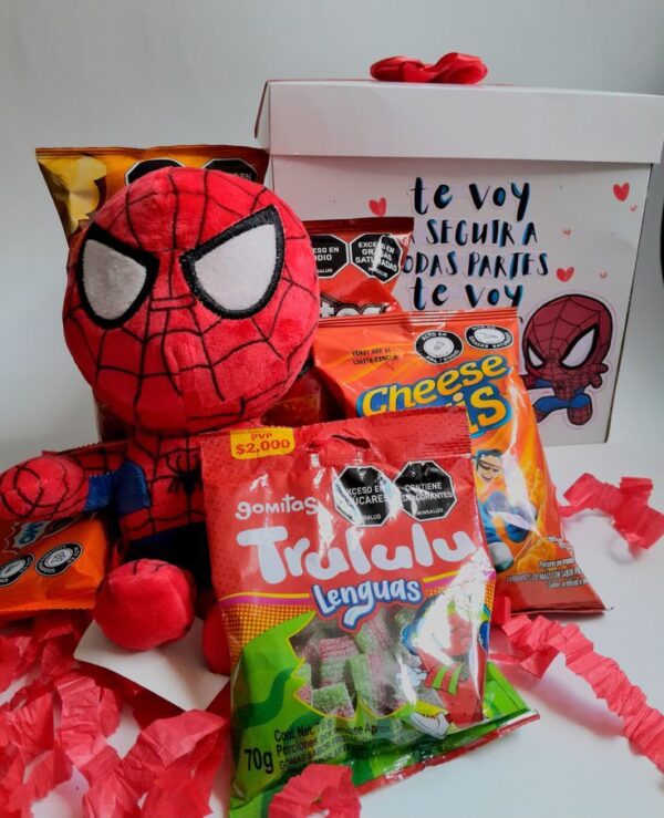 Spiderman, dulces y accesorios